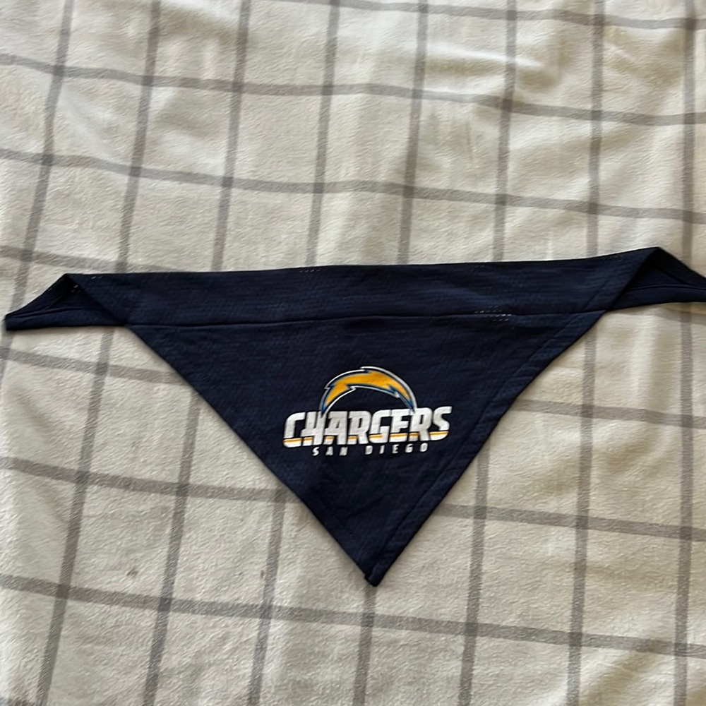 Chargers dog bandana